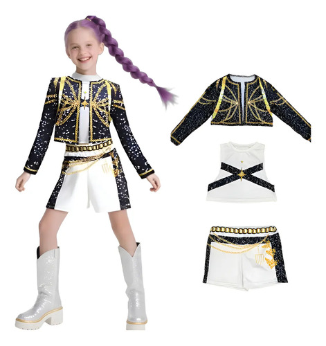Disfraz De K-pop Demon Hunters Rumi Zoey Mira Para Niñas, | Meses sin interés