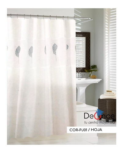 Cortina Baño Organza Poliester Ct Plumitaa Chn