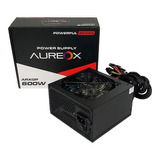 Fuente Pc Aureox 600w Reales Arxgp Cooler 120mm Gaming Led