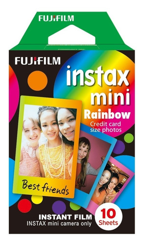 Filme Instantâneo Fujifilm Instax Rainbow Com 10 Poses