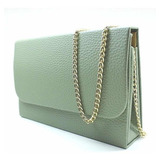 Bolsa Festa Balada Social Casual Clutch Alça Corrente Linda Cor Verde-militar