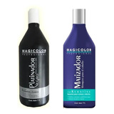 Shampoo Negro Y Morado Matiza Cabello Gris Plata Platina 