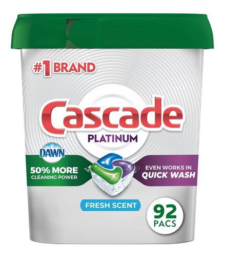 Cascade Platinum 92 Fresh Scent - Unidad a $1685