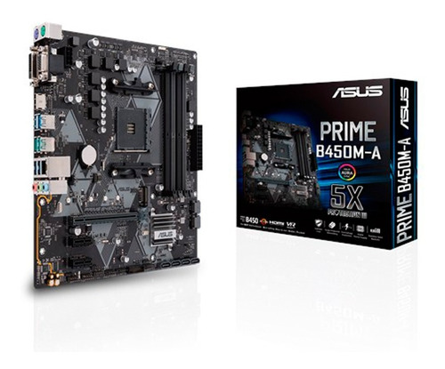 Motherboard Asus Prime B450m-a Am4 Ddr4 Hdmi B450 Mexx