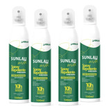 Kit 4 Repelente De Inseto Sunlau Maxspray C/ Icaridina 100ml