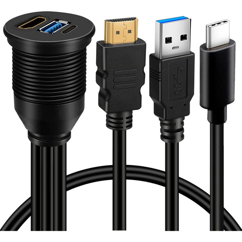 Batige - Cable De Extensión Usb 3.0 Y Tipo C 3.1 Y Hdmi