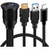 Batige - Cable De Extensión Usb 3.0 Y Tipo C 3.1 Y Hdmi