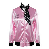 Chaqueta De Béisbol Rosa Brillante Para Mujer Ropa Cosplay