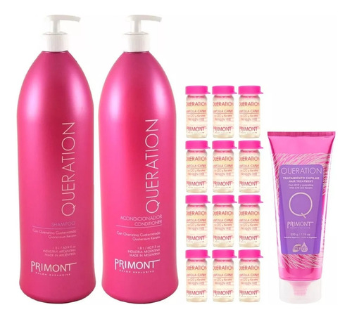 Kit Queration Primont Shampoo + Acondicionador + Ampollas