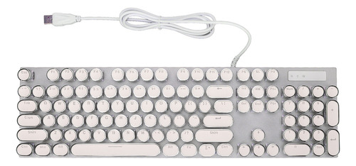 Teclado Mecánico Para Juegos Estilo Máquina De Escribir, 104