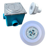 Refletor Para Piscina Led 9 W + Nicho + Caixa De Passagem