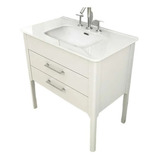 Vanitory Mueble De Baño Curve 60 Blanco Campi