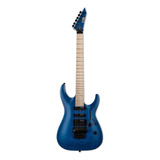 Guitarra Elétrica De Mogno Azul Transparente Ltd Mh Series Mh-203qm Com Escala De Ácer