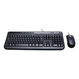 Teclado Preto De Qualidade Usb Kit Mouse E Teclado Macio C/ç