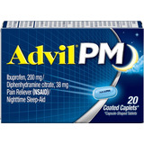 Advil Pm Ibuprofeno 200 Mg Americano 20 Cápsulas 