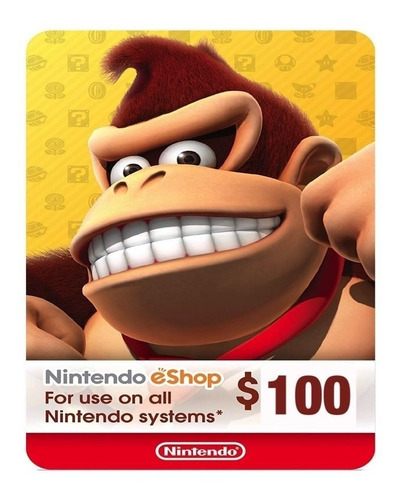 Nintendo Eshop 100 Usd - Entrega Inmediata 