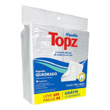 Algodão Topz Quadrado Dupla Face Limpeza Facial 100 Un