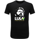 Camisa Lula Presidente 2022 E Brasil Hexa 2022 100% Algodão