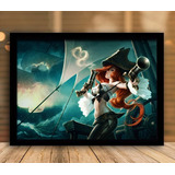 Quadro League Of Legends Lol Missfortune  Moldura E Vidro A3