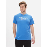 Polera Essential Slim Fit Azul Tommy Jeans