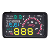 Carro Hud Cabeça Up Display 5.5 "km / H & Mph Aviso