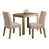  mesa Tampo De Madeira Com 2 Cadeiras Rustic/imperial