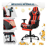 Silla Masajeadora Para Juegos De Computadora, Silla De Piel