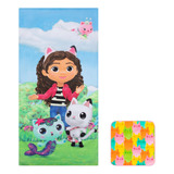 Toalla Infantil Franco Gabbys Dollhouse, Gabby, Mercat Y Pan