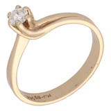 Anillo De 14k Oro Amarillo, 2.5 Gramos