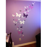 Mariposa Tatuajes De Pared Niñas Pegatinas De Pared ~ Decora