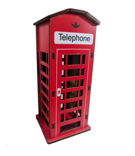 Miniatura Decorativa Cabine Telefônica De Londres Enfeite 