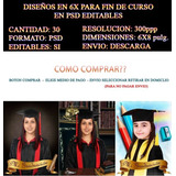 30 Plantillas Graduacion Editables Psd 6x8