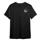 Playera Bordado Algodon Logo Futbol Golden State Warriors