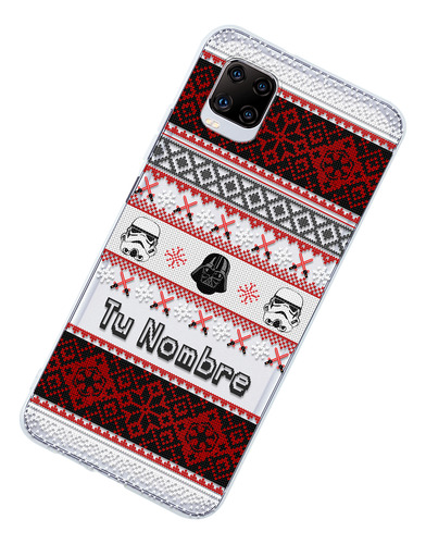 Funda Para Zte Darth Vader Ugly Sweater Navidad Con Nombre