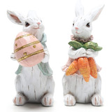 Figuras De Conejo De Pascua Para Decoración Del Hogar, 2 Uni