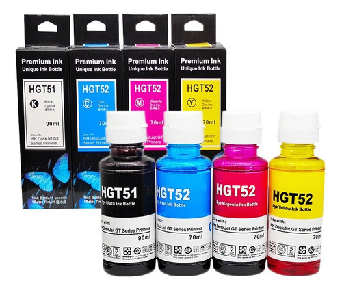 Kit 4 Tinta Compatible Con Hp 315 415 5820 525 530 Gt52 Gt53