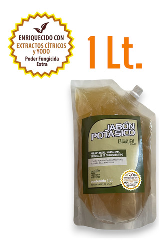 Jabón Potásico + Neem Insecticida Fungicida 1 Lt 