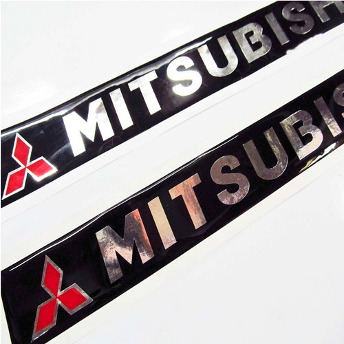  Mitsubishi Montero Dakar Emblema Porta Placa Calcomania Foto 4