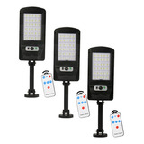 Lámpara Solar Suburbana Led 25w 2250lm Con Control Pack 3