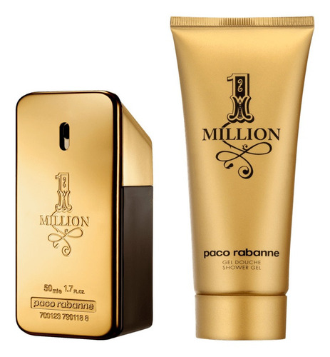 Kit Perfume One Million Masculino Edt 50ml + Gel De Banho