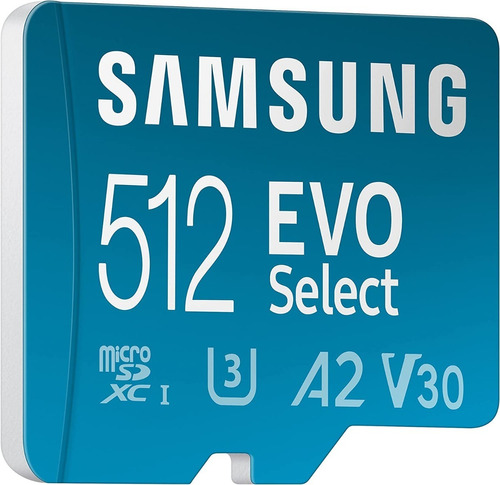 Memoria Micro Sd Samsung 512gb Clase 10 U3 130mbs Ultrahd 4k