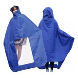 2u Impermeable Poncho Capucha Capa Lluvia Apto Moto 