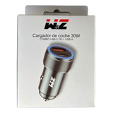 Cargador De Coche 30w Usb C + Usb A