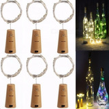 10 Luces Led Para Botella De Vino, Forma De Corcho Multicolo