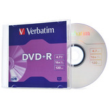 Disco Virgen Verbatim Dvd+r 4.7gb 16x 120 Min