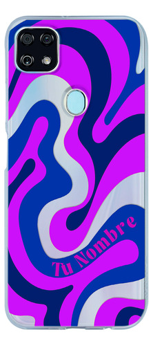 Funda Para Zte Para Mujer Curvas Moradas Con Tu Nombre