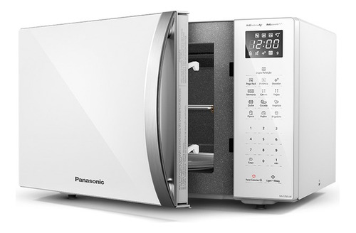 Micro-ondas 34 Litros Branco Panasonic Dupla Refeição 127v