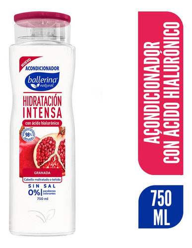  Ballerina Acondicionador Sin Sal Granada Frasco 750 Ml