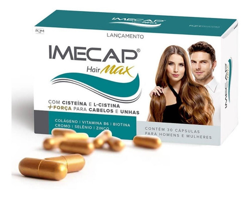 Kit 2 Imecap Hair Max Caixa 30 Capsulas