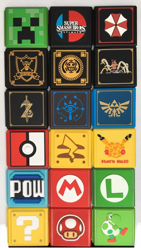 Estuche Para Juegos Game Card Nintendo Switch Variedad Diseñ